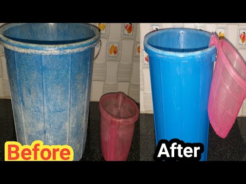 இந்த ஒரே பொருனள வச்சு பிளாஸ்டிக் வாளியை சுத்தம் செய்வது எப்படி?How To Clean Plastic Bucket in tamil - YouTube