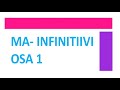 ТРЕТИЙ ИНФИНИТИВ. KOLMAS INFINITIIVI. OSA 1.