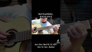 [Tự Học Guitar] - [3] - Cách rải Ballad vòng Am | Dm | Bm7-5 | E | Am | Dm | E | Am  [Mèo Ú Guitar]