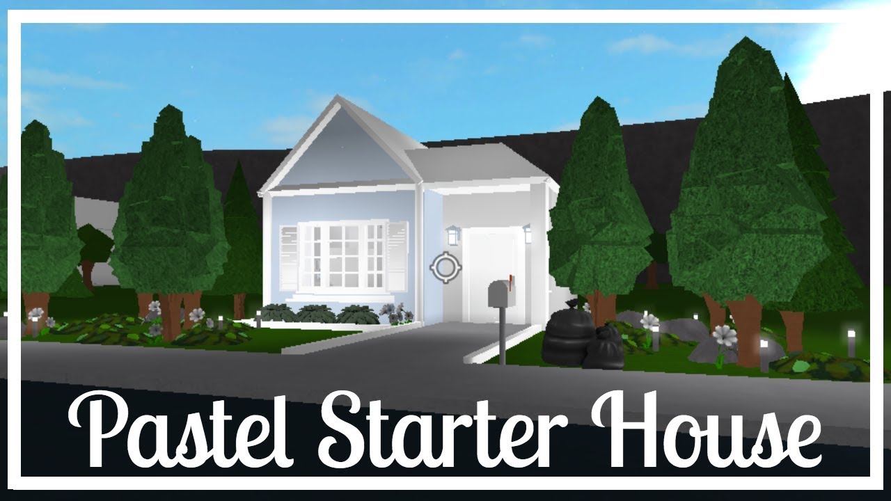 Roblox Bloxburg Pastel Starter House Youtube - roblox cute starter houses 16k