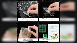 Overview: Outus 32 Pcs Clear Journal Stamps Set Includes 18 Pcs Silicone Calendar Planner Month ... screenshot 5