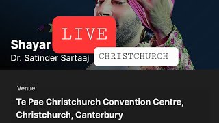 Full PART 1.  Dr.Satinder sartaj live show in Christchurch #shayar