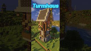Turmhaus für alle die Schmale Häuser wollen #minecraft #minecraftbuilding #minecraftshorts