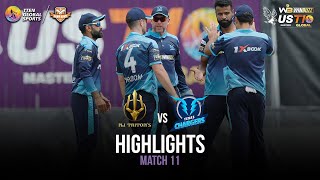 Match 11 Highlights: Texas Chargers vs New Jersey Tritons | US Masters T10 2023