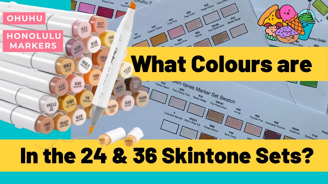 Using SKIN TONES ONLY! - OHUHU Brush Marker Skin Tone Set - Art