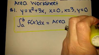 Area Under the Curve Worksheet - YouTube