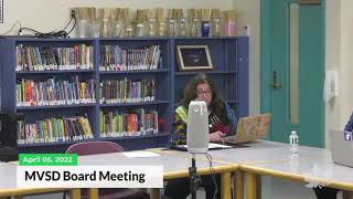 MVSD Board Meeting | 04/05/2022