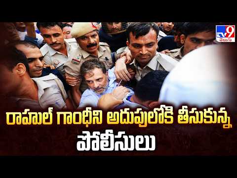 Rahul Gandhi Detained by Delhi Police : రాహుల్ గాంధీని అదుపులోకి తీసుకున్న పోలీసులు - TV9 - TV9