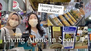 Seoul Diaries🇰🇷| Hunting STREET FOOD KOREA bareng Temenku! + Mampir ke DAISO!