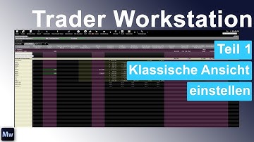 Trader Workstation TWS - Teil 1 - Die klassische Ansicht richtig einstellen