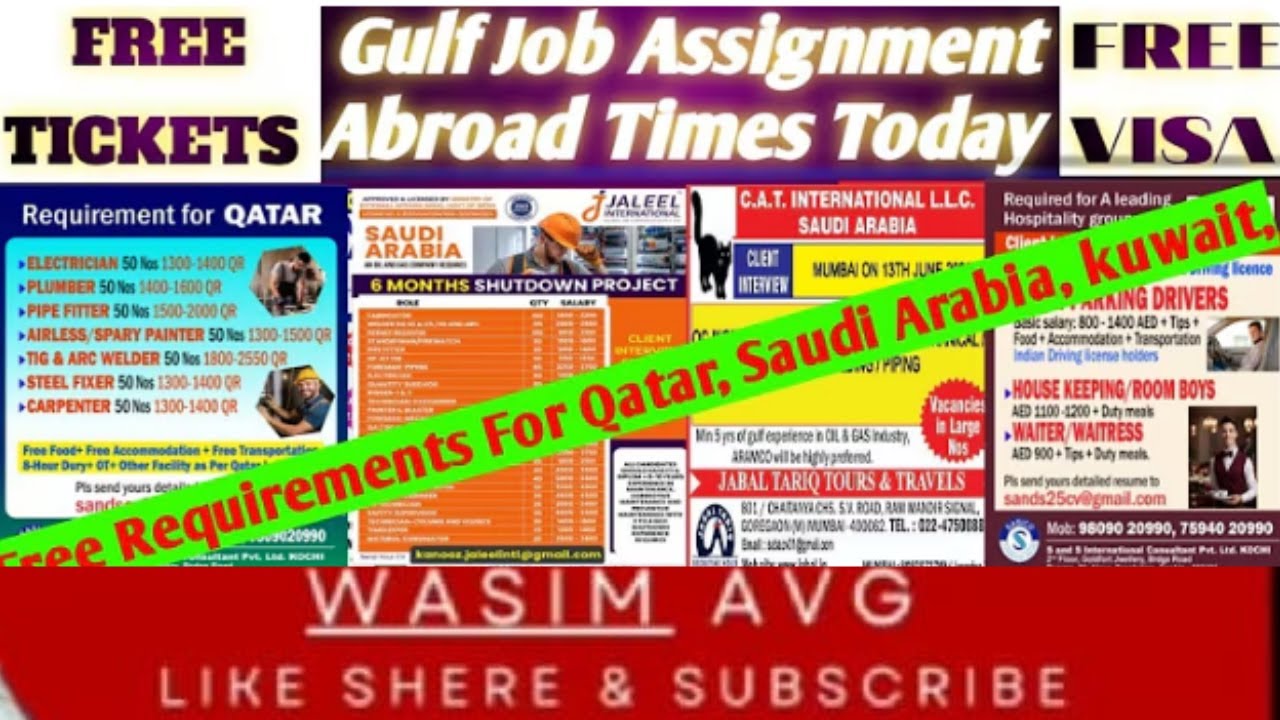 🔥Urgent Requirements For Urope  Russia saudi arabia Qatar 🇶🇦 🔥Oman Gulf Job Vacancy 2025🔥