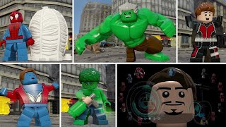 LEGO Marvel's Avengers - All Character Transformations and Suit Ups