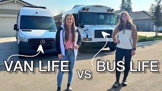 Tiny homes | Van vs Bus