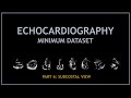 Echocardiogram: Minimum dataset (PART 6: Subcostal view)