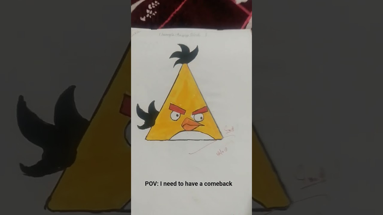 angry bird drawing# artwork