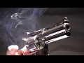 モデルガン発火高画質スロー　タナカ　コルトパイソン357マグナム　COLT PHYSON 357 MAGNUM