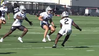 DAY 1 RAIDERS TRAINING CAMP HIGHLIGHTS; GENO SLINGS IT, LINEMEN PREPARE FOR THE TRENCHES