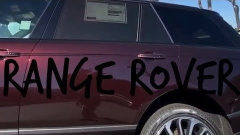 2020 Range Rover Window Tint. +