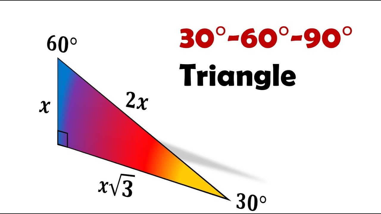 Prove Side Ratios For 30 60 90 Triangle 1 Sqrt 3 2 Youtube