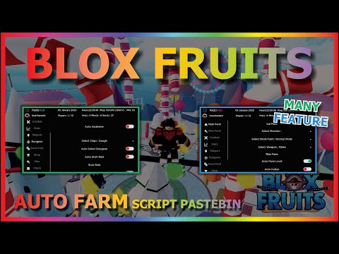 BLOX FRUITS Script Pastebin 2023 UPDATE AUTO FARM | FRUIT MASTERY | AUTO RAID | AUTO QUEST & MORE🎄🎅