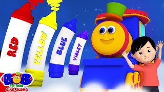 Crayons Song, Learn Colors With Bob And Fun Rhyme For Babies