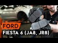 How to change front brake pads / brake pad set on FORD FIESTA JA8 [TUTORIAL AUTODOC]