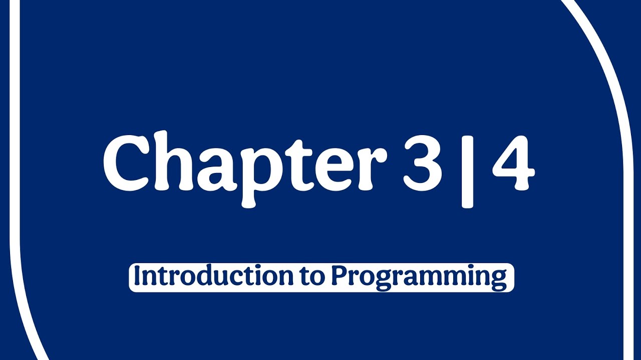 Introduction to Programming - Python Chapter 3 and 4 - YouTube