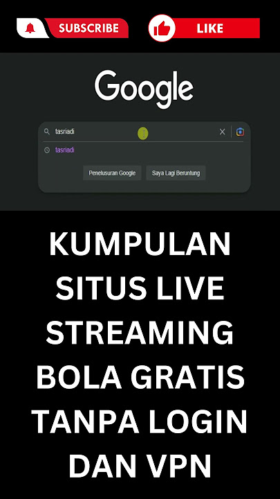 KUMPULAN SITUS LIVE STREAMING BOLA GRATIS TANPA VPN #shorts