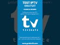 Test IPTV Gratuit 24H sur TiviMate (Sans Carte Bancaire) ! 📺✨#TivimatePremium #Shorts