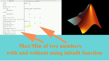 Max Min program in matlab