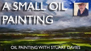 A Very Small Oil Painting - With Stuart Davies