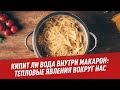 Кипит ли вода внутри макарон: тепловые явления вокруг нас - Школьная программа для взрослых