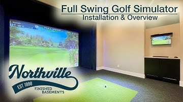 Full Swing Golf Simulator Installation / Northville Finished Basements
