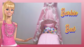 diy miniature cardboard bed for barbie dolls cama de carton miniatura para muñecas barbie