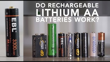 New rechargeable lithium AA batteries tested against eneloop, one-use lithium, 9v & 18650 cells [4K]