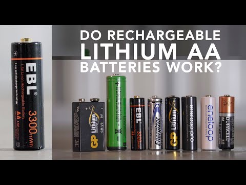 New rechargeable lithium AA batteries tested against eneloop, one