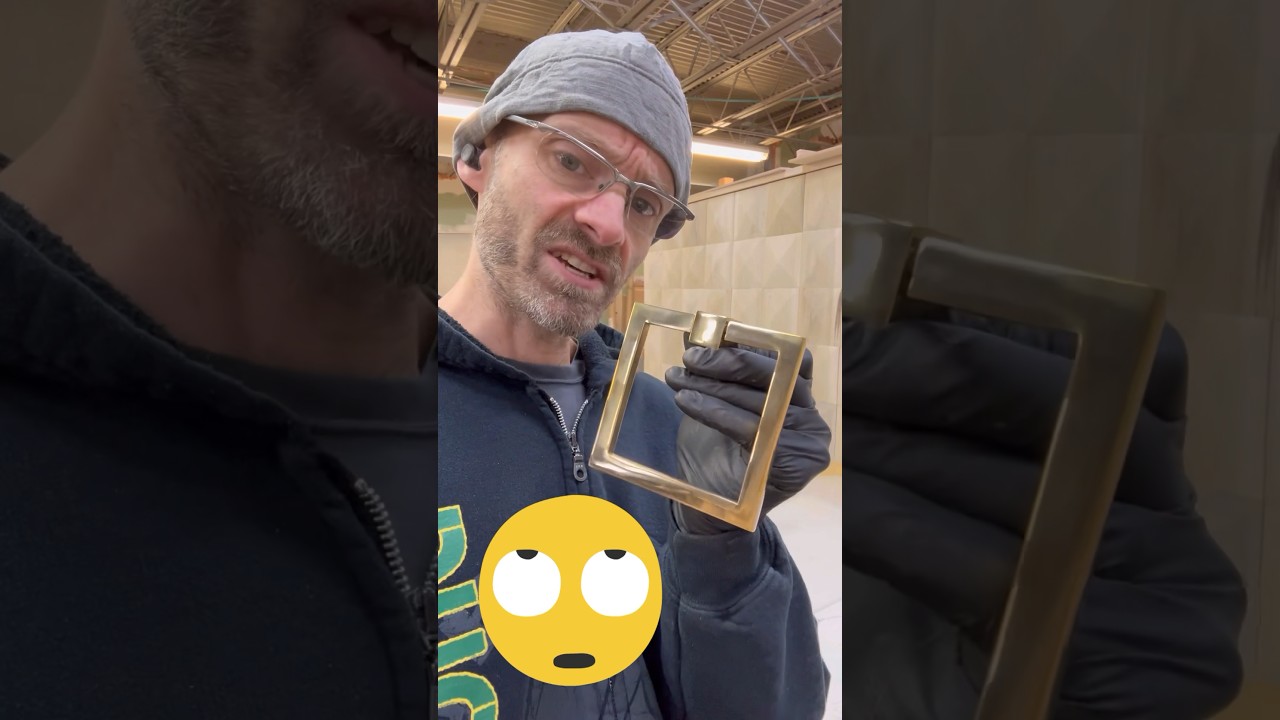 Turn POLISHED brass into BRUSHED brass with a SANDING BLOCK diy 