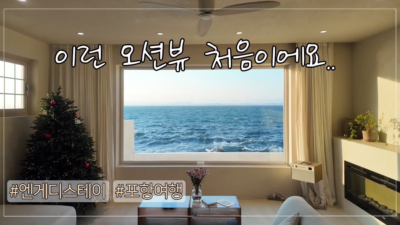 이런 오션뷰, 처음이었어요 | 포항 여행 엔게디 스테이