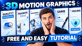 How I Made Professional 3D Motion Graphics Using FREE AI Tools