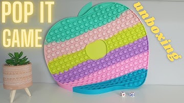 Pop It Game Fidget Toy | Pop It Sensory Apple Chess Board Toy for Parents Friends Jumbo Pop it Apple