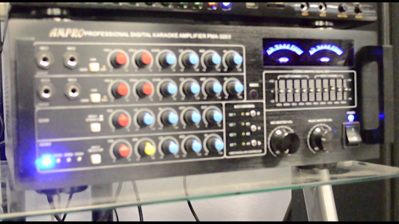 Ampro PMA320 II 800W Max HiEnd Karaoke Mixing Amplifier with Echo