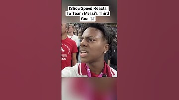 IShowSpeed Reacts To Messi Goal ☠️ #ishowspeed #gaming #shorts #funny