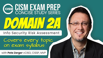 CISM EXAM PREP -  Domain 2A - Risk Assessment