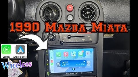 1990 Mazda Miata  How to remove the radio Install Wireless Carplay Android Auto Metra
