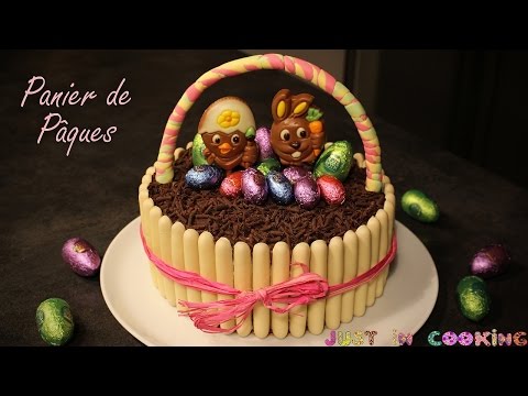 ❀ Recette du Panier de Pâques : Gâteau Chocolat Ganache Kinder ❀