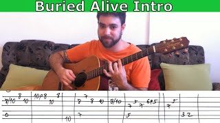 Fingerstyle Tutorial: Buried Alive Intro (Avenged Sevenfold) - Guitar Lesson w/ TAB