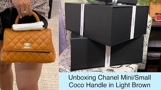 Chanel Coco Handle Small 19A Red Quilted Caviar with brushed gold