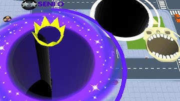 Hole.io Map Control: 100.00% - Time Mode Big Hole WORLD RECORD #55