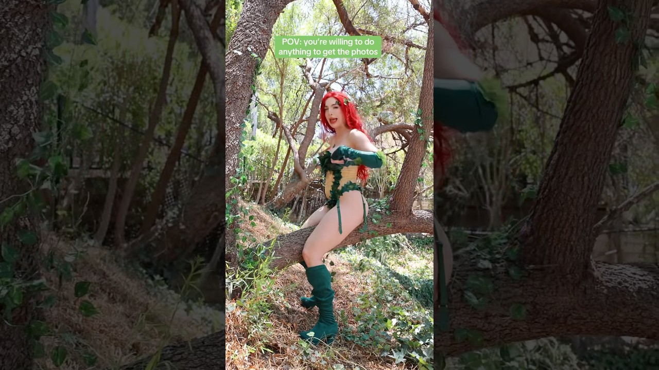 It was scarier than it looks😭 #poisonivy #cosplay #cosplayer