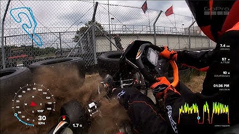 Crash Berghem Rotax Max DD2 CRG